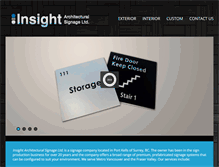 Tablet Screenshot of insightsignage.com